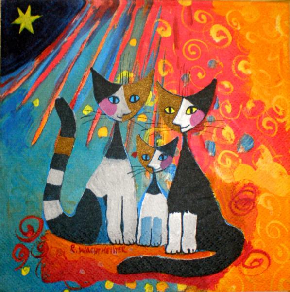 130 Katzen - 3-lagig - Rosina Wachtmeister
